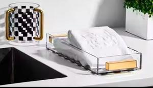 2025 nueva bandeja de acrílico Lucite de toalla de pan judaica elegante con ASA: una adición impresionante a la configuración de su Mesa - Product Image 4
