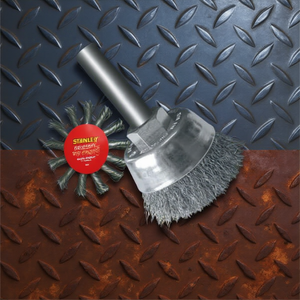 Brosse en fil métallique tressé Stanley pour meuleuses d'angle en acier - Product Image 3