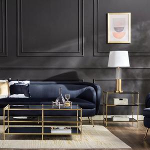 Mesa Auxiliar Redonda de Mármol de Estilo Moderno para Sala de Estar, Bandeja de Metal Plegable, Mesa de Centro de Alta Calidad Hecha a Mano - Product Image 5