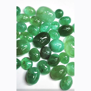 34 piezas de Esmeralda zambiana natural 10mm a 22mm cabujón redondo ovalado 234 Cts lote Iroc ventas calidad cabina de piedras preciosas - Product Image 3