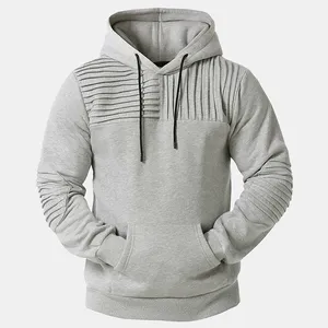 Sudadera con capucha de material polar de alta calidad para hombre, peso ligero con capucha de manga completa, patrón de impresión personalizado, talla XS, venta al por mayor en oferta - Product Image 1
