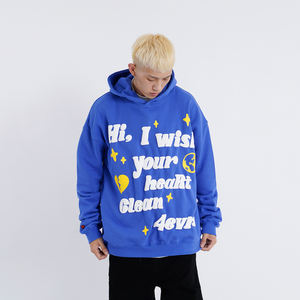 Sweat à capuche léger pour homme 2026 avec impression en relief, logo personnalisé, haute qualité, couleur unie, vente chaude à prix bas - Product Image 3