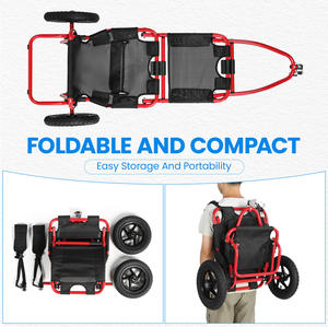 Remorque de vélo pliable, cadre en acier allié, pneus pneumatiques, capacité de charge de 20 kg - Product Image 5