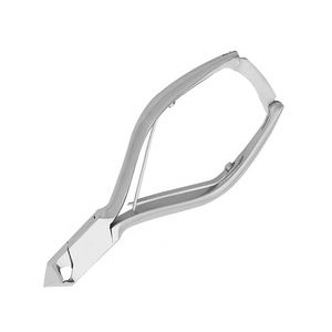Moon Shape Nail Cutter Heavy Duty German Stainless Steel <b>Plain</b> Handle Toe Nail Cutters Manicure Heavy Duty Nail Cutter - Product Image 3