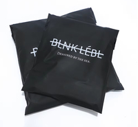 Pantone Schwarz Individuell Bedruckte 100% Biologisch Abbaubare Langlebige Poly-Kuriertasche Wasserdicht für Expressversand