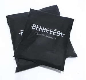 Pantone Black Custom Logo Print 100% Bolsa de correo de mensajería biodegradable LDPE HDPE PE Plástico impermeable Uso exprés - Product Image 2