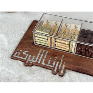 Bandejas DE SERVICIO DE MADERA acrílica de alta calidad Caja de chocolate Ramadán Incrustaciones de fregona de Vietnam Buen precio Más vendidos - Product Image 4