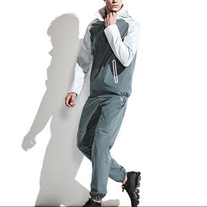 Último diseño hombres Fitness compresión deportes gimnasio entrenamiento chándal transpirable 100% poliéster hombres Jogging chándal - Product Image 1