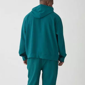 เสื้อมีฮู้ดฮิปฮอปสุดหรูเสื้อสเวตเชิ้ตขนาดใหญ่โอเวอร์ไซส์แบบสวมหัวผ้าคอตตอน100% ไม่มีสาย - Product Image 3