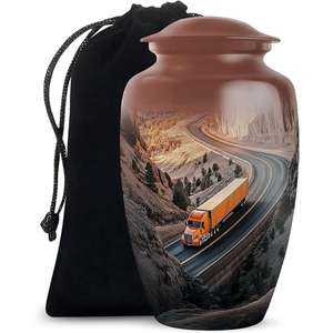 Urnas de cremación de metal pintadas con camión ligero para cenizas humanas en urnas de cenizas humanas de alta calidad para mujeres y hombres - Product Image 3