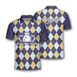 Sublimación personalizada Reversible de secado rápido de alta calidad impresa 100% poliéster ligero camisas de bolos Unisex OEM - Product Image 1