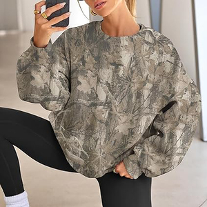 Women Sweatshirt Thermal Lined Cozy Interior Warm <b>Mid</b> weight <b>Layer</b> Casual Soft Touch Long Sleeve Pullover - Product Image 6