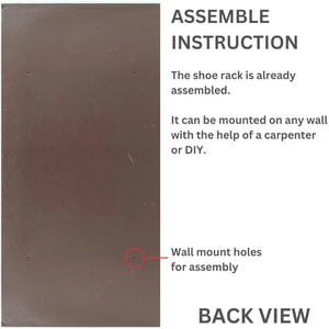 26-Inch <b>Wall</b> <b>Mounted</b> Modern Metal <b>Shoe</b> Rack 4-Door Brown Pre-Assembled <b>Shoe</b> Rack Shelves Home Furniture - Product Image 6