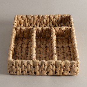 Kitchen utensil <b>container</b> high quality <b>water</b> hyacinth cutlery trays lowest cost divided tray - Product Image 2