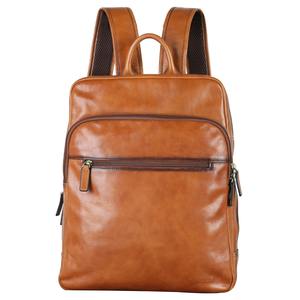 100% Pure Genuine <b>Leather</b> <b>Backpack</b> New Style Vintage Travel Bag with Zipper Closure Fashionable Full <b>Leather</b> for <b>Men</b> - Product Image 1