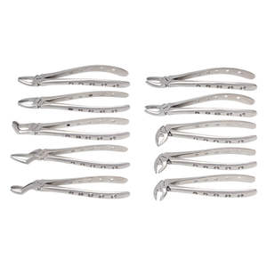 Kit de pinces d'extraction en acier inoxydable de qualité supérieure | Pinces d'extraction dentaire orthodontique Kit chirurgical ensemble de pochettes - Product Image 5