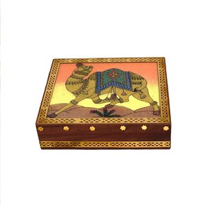 Caja de Joyería de Madera Impresa de Primera Calidad, Diseños Personalizados para Almacenamiento, Accesorios para el Hogar, Estilo Artístico Contemporáneo, Económico - Product Image 3