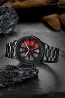 Montre à mouvement à quartz avec roue tournante 3D originale, étanche, modèle gyroscopique pour homme, rotation à 360° pour Dodge Vipper Voodoo