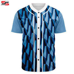 เสื้อกีฬาเบสบอลและซอฟต์บอลสีขาวสำหรับผู้ชายเสื้อกีฬาโพลีเอสเตอร์แบบซับลิเมชันระบายอากาศได้ดี - Product Image 5