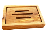 Porte-savon en bois d'olivier fait main de luxe, écologique, antidérapant, design rustique, logo personnalisé, salle de bain/spa/hôtel, Intercraft SSD21
