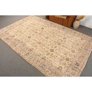 พรมขนาด 0.5x9.7 ฟุต, พรมวินเทจสไตล์ตุรกี, พรมขนสัตว์สีเบจ - Product Image 4