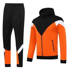 Sudadera ajustada de 2 piezas, ropa deportiva personalizada para hombre, trajes de entrenamiento y jogging, conjuntos de chándales lisos, manga larga, precio barato, algodón - Product Image 1