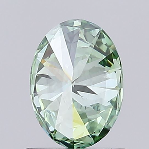 Diamants en vrac de haute qualité cultivés en laboratoire, certifiés IGI, 0,7 carat, 7*5 mm, taille ovale, brillant, vert vif fantaisie, CVD HPHT, vente en gros - Product Image 3