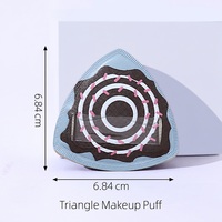 Pabrik Grosir Spons Makeup Marshmallow, Spons Foundation Air Cushion Basah Kering, Logo Custom Kulit Sintetis