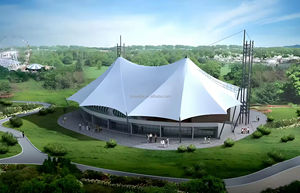 Grand Toit De Stade PVDF Structure De Membrane De Traction Court De Tennis Cour De Cricket Ville Stade Couverture De Toit Conception à Vendre - Product Image 6