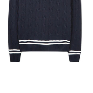 เสื้อสเวตเตอร์ถักแบบสวมหัวคอวีของผู้ชายเสื้อสเวตเตอร์สำหรับเล่นคริกเก็ตแบบลำลองสำหรับฤดูหนาวพิมพ์ลายแขนยาว - Product Image 6