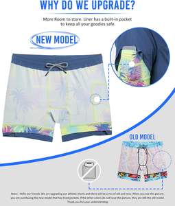 กางเกงขาสั้นตาข่ายสำหรับเล่นกีฬาออกกำลังกายฟิตเนสยิมวิ่งออกกำลังกายกระเป๋าใส่โทรศัพท์สไตล์สปอร์ตออกแบบได้ตามต้องการ - Product Image 3