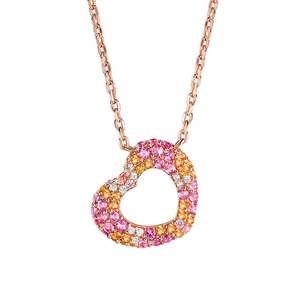 Juego de Joyería de Plata de Ley con Corazones Multicolores Jeulia Donuts of Love con Circonita - Product Image 2