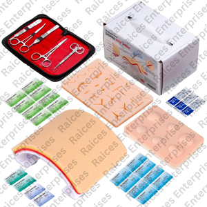 Kit completo de entrenamiento médico veterinario de 19 piezas, práctica de sutura manual, almohadilla de silicona, base, instrumentos quirúrgicos esenciales - Product Image 2