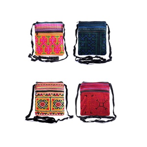 Embroidered Brocade Fabric Unisex Zipper Polyester Classic Casual Travel <b>Wallets</b> Brocade <b>Passport</b> Holder - Product Image 1