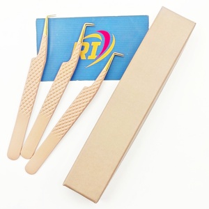 Pinzas para Pestañas de Volumen Mega Volumen, Color Personalizado 0.07, Fabricación de Pestañas, Acero Inoxidable Antiestático, Venta al por Mayor - Product Image 1