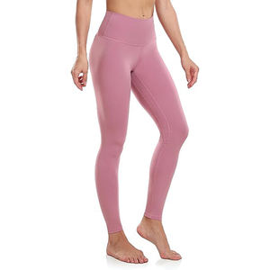 กางเกงเลกกิ้งออกกำลังกายโยคะเอวสูงคุณภาพสูงสำหรับผู้หญิง ขายส่ง พิมพ์โลโก้ตามสั่ง เอวยางยืด ดีไซน์ยกกระชับ - Product Image 1