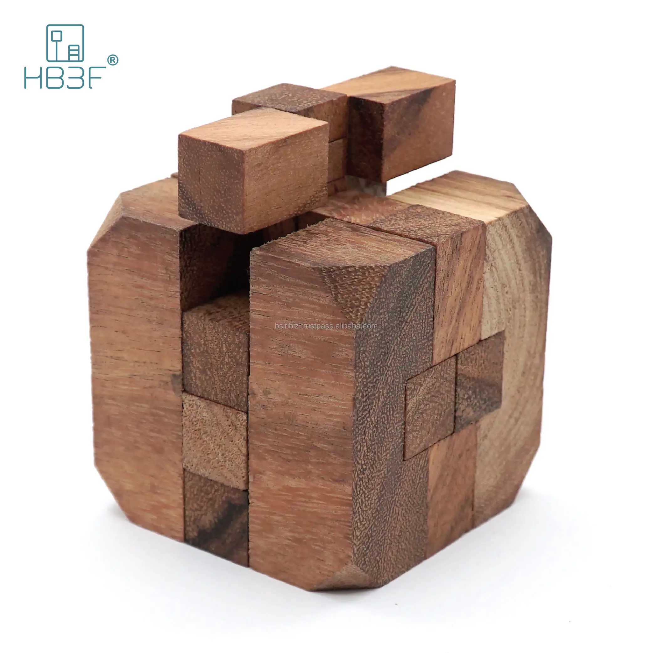 Diamond Cube Wooden Jigsaw Puzzles 3D Puzzle Game Educational Toys for Kids Magic Cubes Learning Games Wood Brain Teaser