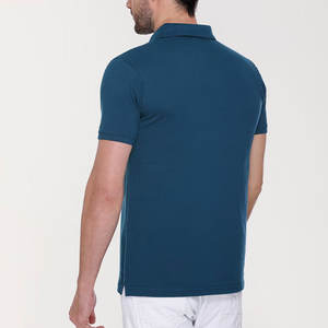 เสื้อโปโลผู้ชายแขนสั้นสำหรับ100% ระบายอากาศทำจากวัสดุพิมพ์ลายดีไซน์สำหรับฤดูร้อน - Product Image 2