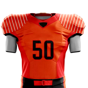Uniforme de fútbol americano de color liso de diferentes estilos, uniforme de fútbol americano de secado rápido sublimado, servicio OEM personalizado - Product Image 5