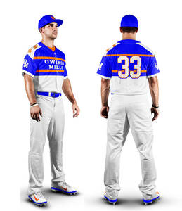 Kits de uniformes de béisbol de diseño personalizado OEM, tela duradera cómoda con logotipos sublimados impresos para equipos y clubes - Product Image 2