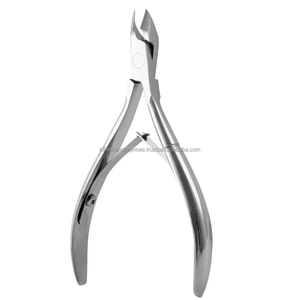 Venta al por mayor de pinzas curvas de acero inoxidable para cutículas con apertura de mandíbula ancha para el cuidado de las uñas de los dedos de las manos y los pies-Herramientas profesionales para uñas - Product Image 1