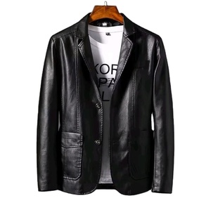 Veste d'hiver en toile vintage américaine pour homme, couleur unie, style motard, coupe ample, mode décontractée - Product Image 2