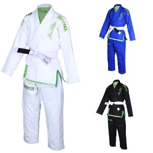 Kimono de Jiu Jitsu Brasileño BJJ Gi Edición Azul 420gsm Tejido Perla Preencogido de Algodón con Logotipo Personalizado Bordado Traje de Artes Marciales - Product Image 1