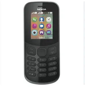 Téléphone portable d'occasion pour NOKIA 130 (VERSION 2017) 2g dual-sim original simple super bon marché classique fonction bar téléphone portable