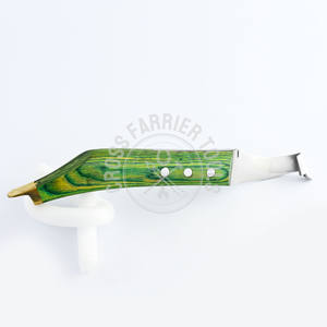 Herramienta herradora de alta calidad, cuchillo para pezuñas equinas, cuchillos recortadores de pezuñas de ganado con hoja curvada estrecha y enganchada para el cuidado de las pezuñas - Product Image 4
