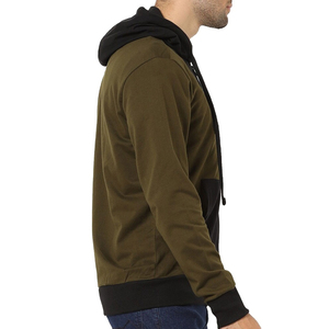 Sweat à Capuche avec Fermeture Éclair Surdimensionné pour Homme, Vêtement de Rue, Vêtement de Rue, Noir, Contraste, Poids Lourd, Nouvelle Collection 2025 - Product Image 2