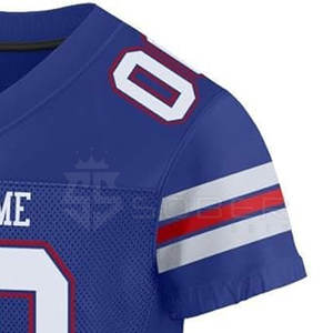 Maillot de football américain personnalisé 2024 avec logo, 100% polyester respirant, séchage rapide, grande taille, couleur personnalisée, nouveau design pour les fans - Product Image 5