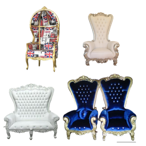 wholesale high back king and queen <b>princess</b> <b>chairs</b> wedding throne <b>chair</b> for sale commercial hotel <b>chairs</b> Indonesia Products - Product Image 6