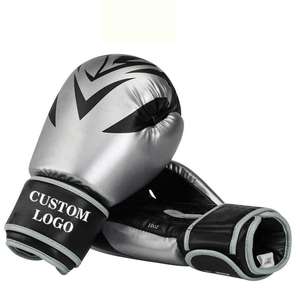 ถุงมือชกมวยสำหรับผู้ชายและผู้หญิงถุงมือหนังแบบเจาะรูระบายอากาศได้ดีดีไซน์ใหม่ - Product Image 3