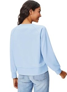 Sudadera de algodón de gran tamaño para mujer, cómoda, sólida, con cuello redondo y manga larga de lujo, al mejor precio, de Bangladesh - Product Image 6